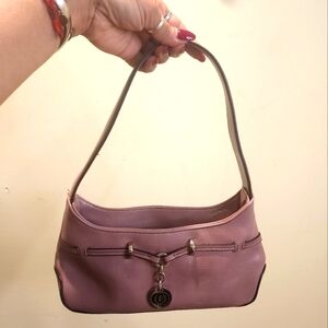 Pink Small Faux  Leather Shoulder Bag